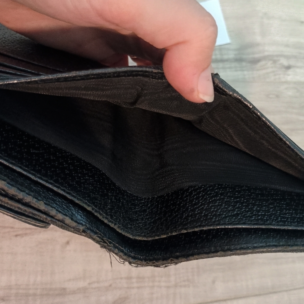 Gucci Wallet Bi-Fold Gg Pattern Canvas Black - Picture 9 of 13